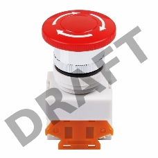 Выключатель-кнопка 10А Ø22 красная Аварийная остановка  REXANT