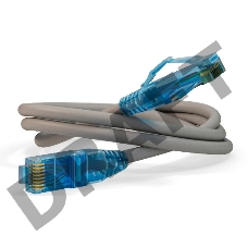 Патч-корд Hyperline PC-LPM-UTP-RJ45-RJ45-C6-1M-LSZH-GY Патч-корд U/UTP, Cat.6, LSZH, 1 м, серый