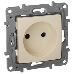 Механизм розетки 1-м СП Etika 2К 16А защ. шторки без заземл. винт. зажимы сл. кость Leg 672334