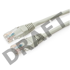 Патч-корд медный UTP Cablexpert PP10-0.25M кат.5, 0.25м, литой, многожильный (серый)