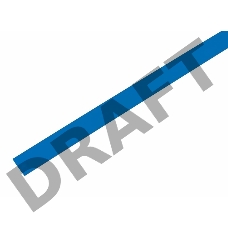 Термоусаживаемая трубка REXANT 9,0/4,5 мм, синяя, упаковка 50 шт. по 1 м