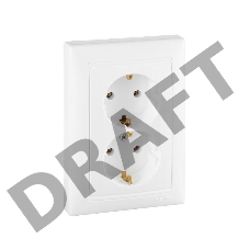 Розетка 2-м СП Valena 2К+3 с заземл. нем. станд. бел. (DIY-упак.) Leg 694272