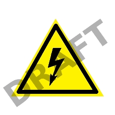 Наклейка знак электробезопасности «Опасность поражения электротоком» 85х85х85 мм REXANT 20шт