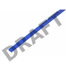 Термоусаживаемая трубка REXANT 8,0/4,0 мм, синяя, упаковка 50 шт. по 1 м