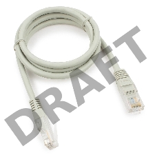 Патч-корд медный UTP Cablexpert PP10-1M кат.5e, 1м, литой, многожильный (серый)