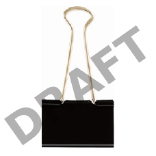 Зажимы Deli E38564 металл 25мм черный (упак.:12шт) картонная коробка