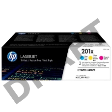 Тонер-картридж комплект HP 210X голубой/пурпурный/желтый (CF253XM) увеличенной емкости