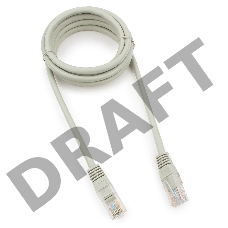 Патч-корд медный UTP Cablexpert PP10-1.5M кат.5e, 1.5м, литой, многожильный (серый)