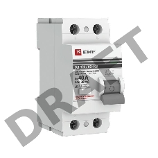 Выключатель дифференциального тока (УЗО) 2п 40А 30мА тип AC ВД-100 PROxima (электромех.) EKF elcb-2-40-30-em-pro