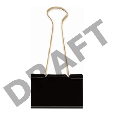 Зажимы Deli E38562 металл 41мм черный (упак.:12шт) картонная коробка