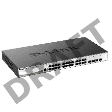 Управляемый коммутатор 2 уровня D-Link DGS-1210-28X/ME с 24 портами 10/100/1000Base-T и 4 портами 10GBase-X SFP+