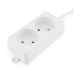 Сетевые фильтры Gembird Удлинитель Гарнизон EL-NL2-W-5, 2 розетки, допустимый ток 10А, длина 5м. 