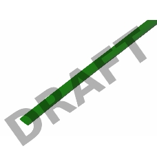 Трубка термоусадочная 5.0/2.5 1м зел. Rexant 20-5003