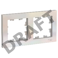 Рамка 2-м ATLAS DESIGN универс. жемчуг SchE ATN000402