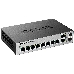 Коммутатор D-Link DGS-1100-10/ME/A2A Управляемый коммутатор 2-го уровня с 8 портами 10/100/1000Base-T и 2 комбо-портами 100/1000Base-T/SFP