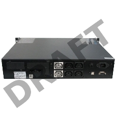 Источник бесперебойного питания Powercom King Pro RM KIN-1200AP LCD 720Вт 1200ВА черный