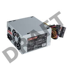 Блок питания Exegate EX219457RUS-S CP500, ATX, SC, 8cm fan, 24p+4p, 3*SATA, 2*IDE, FDD + кабель 220V с защитой от выдергивания