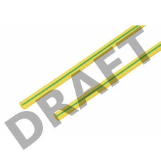 Термоусадка 8,0 / 4,0 мм, желто-зеленая (1м) | 20-8007 | REXANT