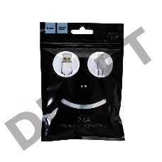 Кабель USB 2.0 hoco X13, AM/Lightning M, белый, 1м