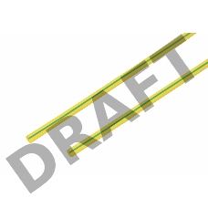 Термоусаживаемая трубка REXANT 4,0/2,0 мм, желто-зеленая, упаковка 50 шт. по 1 м