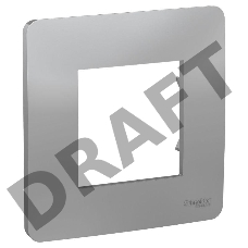 Рамка 1-м UNICA STUDIO алюм. SchE NU200230