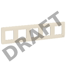 Рамка 5-м UNICA STUDIO беж. SchE NU201044