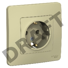 Розетка СП BLANCA 16А 250В без шторок с заземл. беж. SchE BLNRS001017