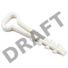 Дюбель-хомут d5х8мм для плоского кабеля нейлон бел. (уп.100шт) ИЭК UHH35-5-8-100