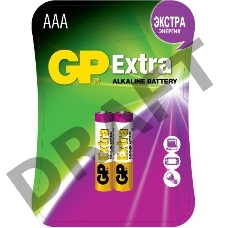 Батарея GP Extra Alkaline 24AX LR03 AAA (2шт) блистер