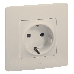 Розетка 2К+З винты, сл. кость ETIKA 