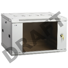 Шкаф LINEA W 15U 600x450 мм дверь стекло, RAL7035 ITK