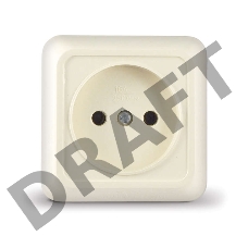 Розетка 1-м ОП Олимп 16А IP20 беж. Universal Б-О0022