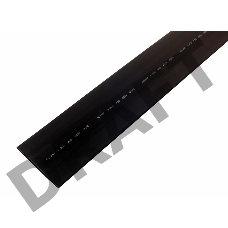 Термоусаживаемая трубка REXANT 60,0/30,0 мм, черная, упаковка 10 шт. по 1 м