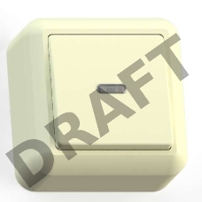 Выключатель 1-кл. ОП Оптима 10А IP20 А110-386 с индик. с монтажной пластиной сл. кость Кунцево 8031