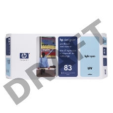 Картридж струйный HP 83 C4964A светло-голубой печатающая головка для HP DJ 5500UV/5500psUV/5000UV/5000psUV
