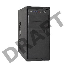 Корпус Minitower ExeGate MA-372UX Black, mATX <UN500, 120mm> 2*USB+2*USB3.0, Audio