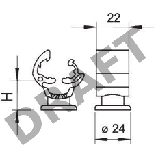Держатель проволоки d8-10мм универс. Тип:177 20 M8 OBO 5207444