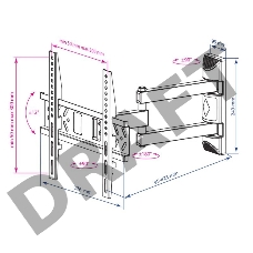Кронштейн для телевизора Kromax PIXIS-XS черный 22