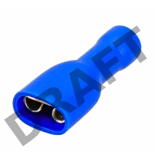 Клемма плоская полностью изолированная гнездо 6.6 мм 1.5-2.5 мм² (РППи-м 2.5-(6.3)) REXANT