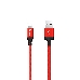 Кабель USB 2.0 hoco X14, AM/Lightning M, черно-красный, 1м