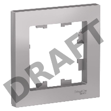 Рамка 1-м ATLAS DESIGN алюм. SchE ATN000301