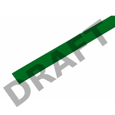Термоусаживаемая трубка REXANT 13,0/6,5 мм, зеленая, упаковка 50 шт. по 1 м