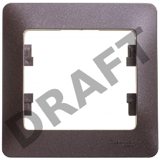 Рамка 1-м Glossa шоколад SchE GSL000801