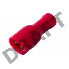 Клемма плоская полностью изолированная гнездо 5 мм 0.5-1.5 мм² (РППи-м 1.5-(4.8)) REXANT