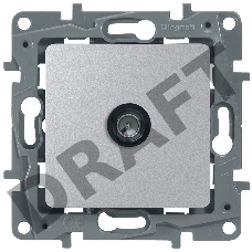 Розетка TV проходная 15дБ, алюм.