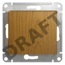 Механизм выключателя 1-кл. СП GLOSSA 10А IP20 10AX дер. дуб SchE GSL000511