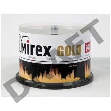 Диск CD-R Mirex 700 Mb, 24х, Gold, Cake Box (50), (50/300)