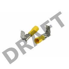 Клемма плоская изолированная гнездо 7.4 мм + штекер - 6.3 мм 4-6 мм² (РПи-О 6.0-(6.3)/РПИо 6.0-7.5) REXANT