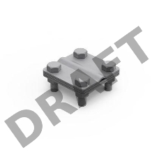 Соединитель пруток-полоса с раздел. пластиной ДКС NG3101