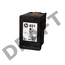 Картридж HP 651 струйный черный (600 стр)
